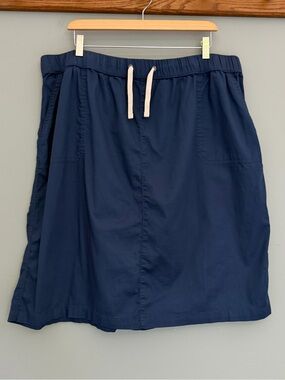 Pact "Daily Twill" Organic Cotton Navy Blue Skirt
